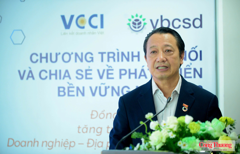 Ông Nguyễn Quang Vinh, Phó Chủ tịch VCCI, Chủ tịch VBCSD phát triển tại sự kiện.