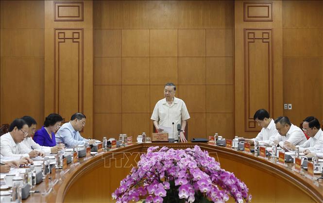 Tổng Bí thư, Chủ tịch nước Tô Lâm phát biểu. Ảnh: Thống Nhất/TTXVN