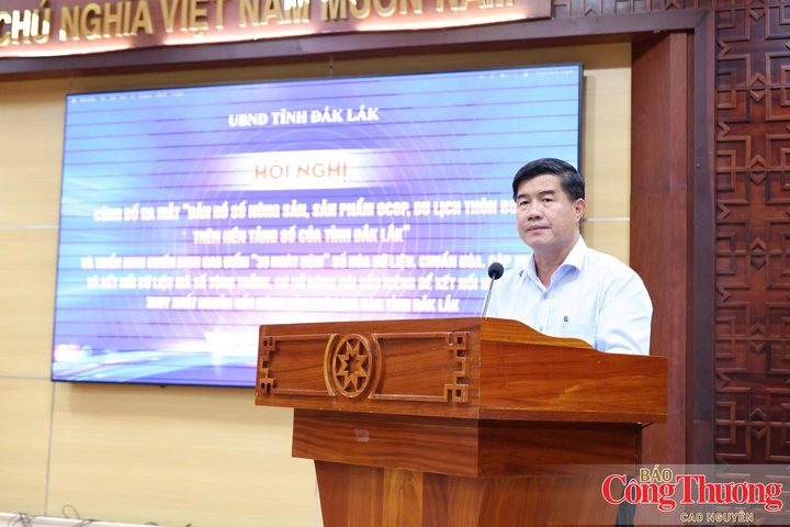 Ông Nguyễn Thiên Văn, Phó Chủ tịch UBND tỉnh Đắk Lắk phát biểu tại hội nghị.