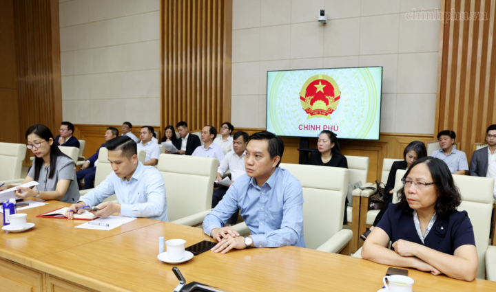 Các đại biểu dự cuộc làm việc - Ảnh: chinhphu.vn/Đức Tuân