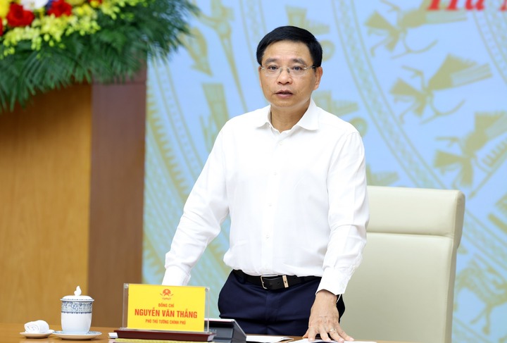 Phó Thủ tướng Nguyễn Văn Thắng kết luận cuộc làm việc - Ảnh: chinhphu.vn/Đức Tuân