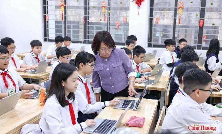 Một tiết học của cô trò Trường THCS Giảng Võ