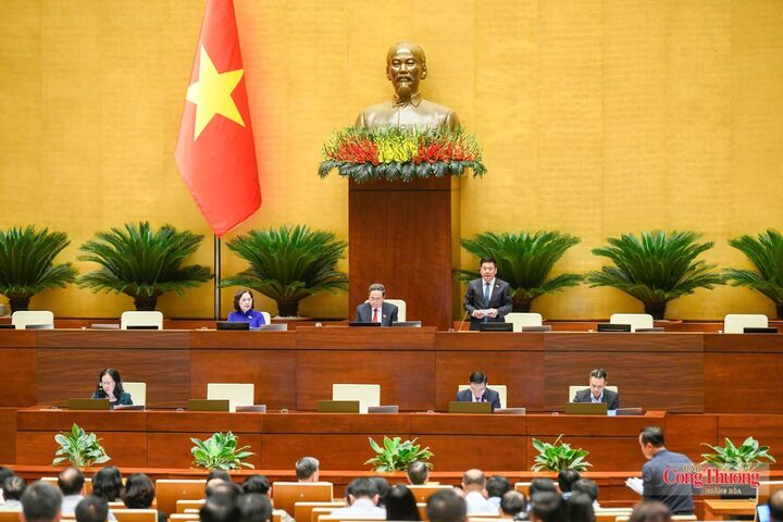 Dưới sự chủ trì của Chủ tịch Quốc hội Trần Thanh Mẫn, sự điều hành của Phó Chủ tịch Quốc hội Nguyễn Hồng Diên, Quốc hội đã thảo luận tại hội trường về dự án Luật Dầu khí (sửa đổi).