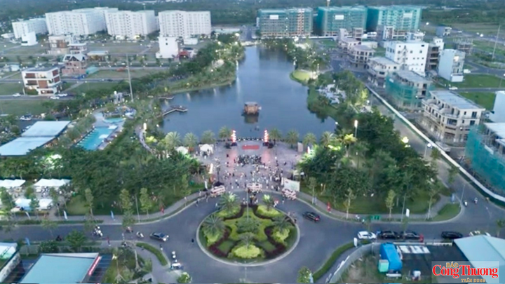 Góc nhìn khu nhà ở xã hội Nam Long, nằm trong Khu đô thị Nam Long II Central Lake, phường Hưng Thạnh, quận Cái Răng.
