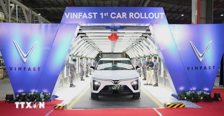 Các mẫu ô tô EV được sản xuất tại nhà máy VinFast Ấn Độ.