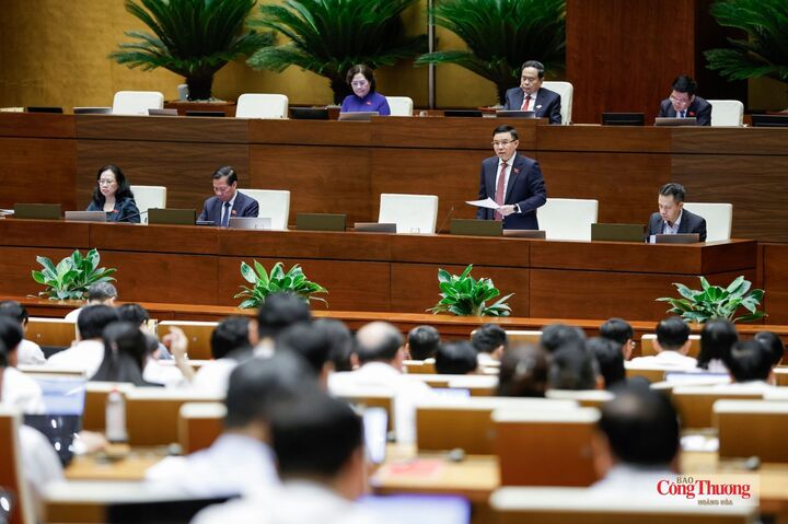 Bộ trưởng Bộ Công Thương Lê Mạnh Hùng phát biểu giải trình, làm rõ một số vấn đề đại biểu Quốc hội nêu.