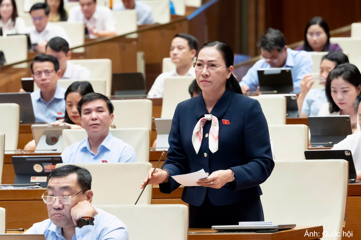 Đại biểu Nguyễn Thị Yến Nhi - đoàn Vĩnh Long.
