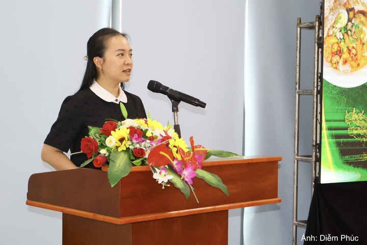 Bà Nguyễn Thị Hoài An, Phó Giám đốc Sở Văn hóa, Thể thao và Du lịch TP. Đà Nẵng phát biểu chỉ đạo tại hội thảo.