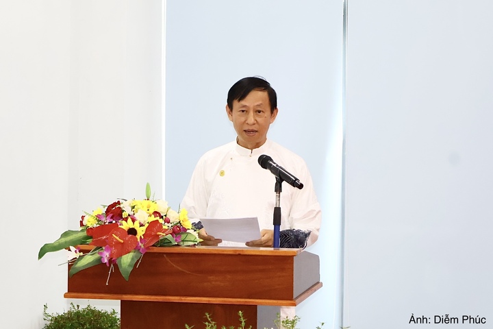 Ông Lý Đình Quân, Chủ tịch Hiệp hội Văn hóa Ẩm thực TP. Đà Nẵng, nhấn mạnh việc giữ cái “gốc” trong quá trình xây dựng thương hiệu mỳ Quảng.