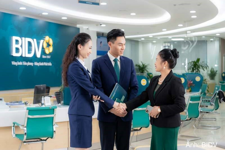 Phòng giao dịch BIDV.