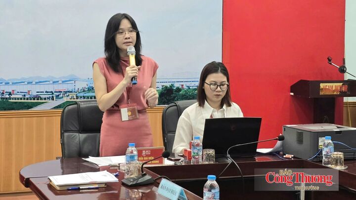 Đại diện Công ty Đấu giá hợp danh đấu giá Việt Nam thông tin về các quy định trước buổi đấu giá.
