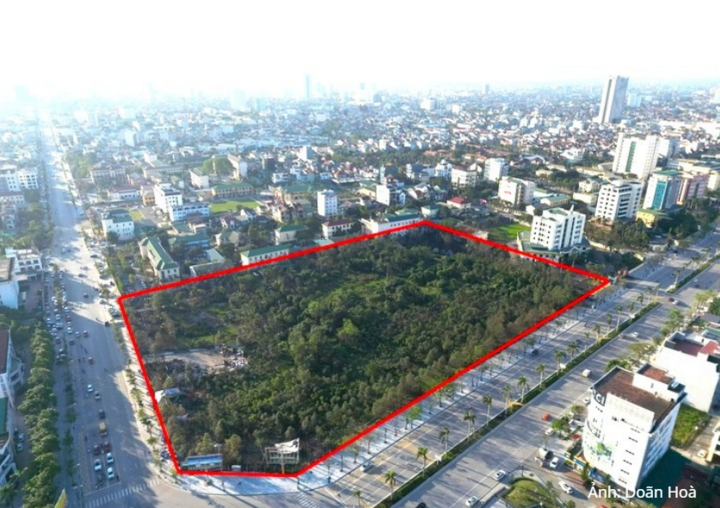 "Khu đất vàng" sẽ diễn ra Lễ khởi công Dự án tổ hợp nhà ở, thương mại, dịch vụ Trường Vinh trong chiều ngày 19/8.