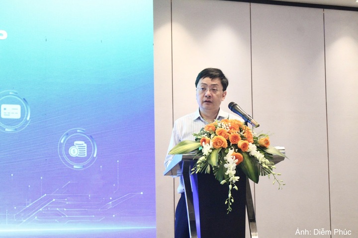 Ông Đặng Hải Dũng, Phó Cục trưởng Cục Đổi mới sáng tạo, Chuyển đổi xanh và Khuyến công, Bộ Công Thương phát biểu khai mạc hội thảo.