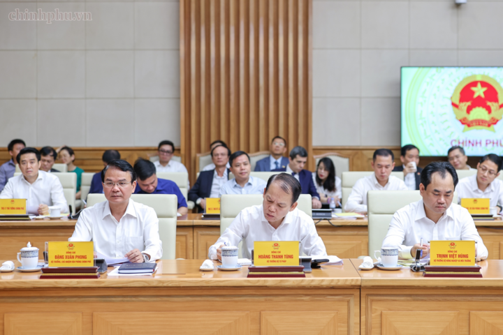 Các đại biểu dự cuộc làm việc - Ảnh: Chinhphu.vn/Nhật Bắc