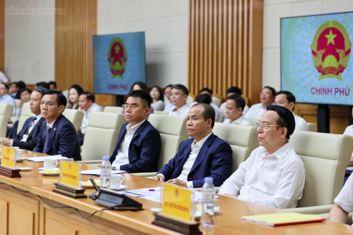 Các đại biểu dự cuộc làm việc - Ảnh: Chinhphu.vn/Nhật Bắc