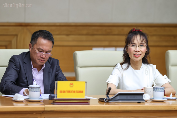 Các đại biểu dự cuộc làm việc - Ảnh: Chinhphu.vn/Nhật Bắc