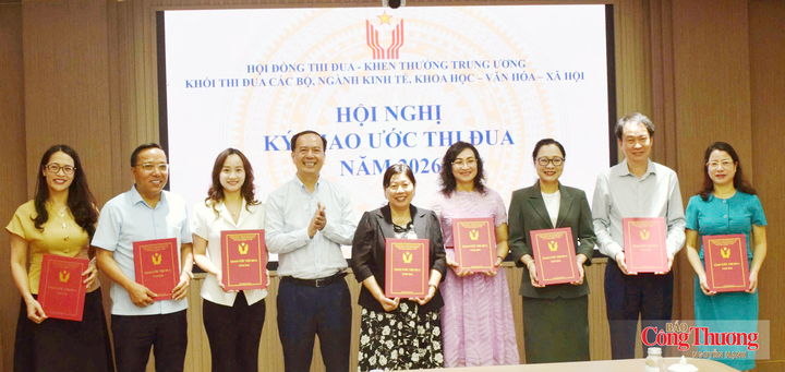 Sáng 14/8, Khối thi đua các Bộ, ngành kinh tế, khoa học - văn hóa - xã hội tổ chức Hội nghị ký Giao ước thi đua, thống nhất Quy chế và kế hoạch hoạt động năm 2026.