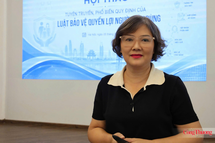Bà Vũ Thị Hoài An, Phó Chánh Văn phòng Trung ương Hội Bảo vệ người tiêu dùng Việt Nam