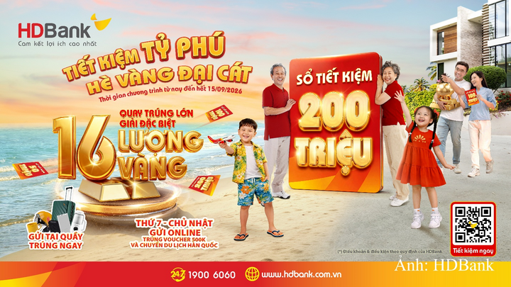 Khách hàng gửi tiết kiệm từ 50 triệu đồng, kỳ hạn tối thiểu một tháng và đáp ứng các điều kiện của chương trình sẽ có cơ hội tham gia kỳ quay số thứ 4.