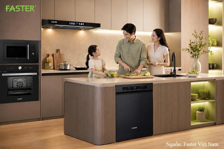 Hệ sinh thái thiết bị nhà bếp Faster ứng dụng hơn 20 công nghệ, hướng đến trải nghiệm sử dụng đồng bộ và tiện nghi cho gia đình Việt