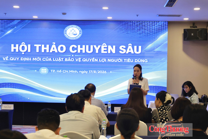 Uỷ ban Cạnh tranh Quốc gia tổ chức Hội thảo chuyên sâu về quy định mới của Luật Bảo vệ quyền lợi người tiêu dùng 2023 chiều ngày 17/8 tại TP. Hồ Chí Minh.