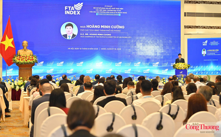 Phó Chủ tịch UBND TP. Hải Phòng Hoàng Minh Cường phát biểu. Ảnh: Nam Nguyễn