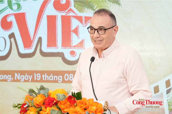 Ông Jose Mestre, Giám đốc Trung tâm Đào tạo Ngành hàng thực phẩm Tập đoàn Central Retail Việt Nam phát biểu tại sự kiện.