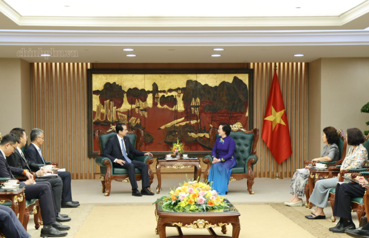Phó Thủ tướng Phạm Thị Thanh Trà chia sẻ về truyền thống quan hệ hữu nghị tốt đẹp giữa hai Đảng, hai nước và nhân dân hai nước - Ảnh: chinhphu.vn/Thu Giang