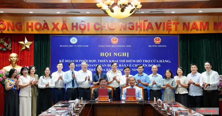 Ký kết Kế hoạch phối hợp, triển khai thí điểm hỗ trợ cửa hàng, hộ kinh doanh bán buôn, chuyển đổi số trên địa bàn tỉnh Bắc Ninh giữa Bộ Khoa học và Công nghệ và Ủy ban nhân dân tỉnh Bắc Ninh