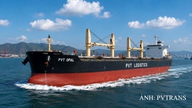 Tàu PVT Opal được bổ sung vào đội tàu của PVT Logistics, phục vụ hoạt động khai thác trên thị trường quốc tế. Ảnh: PVTrans