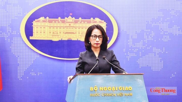 Người phát ngôn Bộ Ngoại giao Phạm Thu Hằng tại buổi họp báo thường kỳ ngày 20/8/2026.