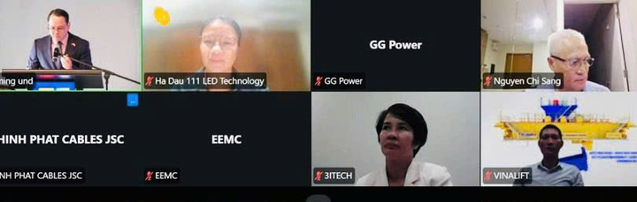 Chương trình B2B Matching được tổ chức trực tuyến giúp doanh nghiệp hai nước trao đổi sâu hơn về các vấn đề hai bên quan tâm.