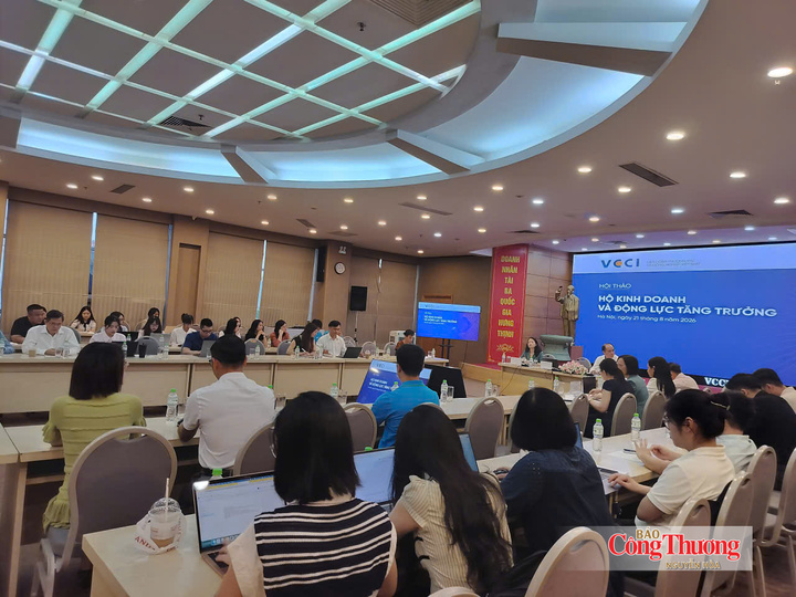 Hội thảo “Hộ kinh doanh và động lực tăng trưởng” do VCCI tổ chức vào ngày 21/8.
