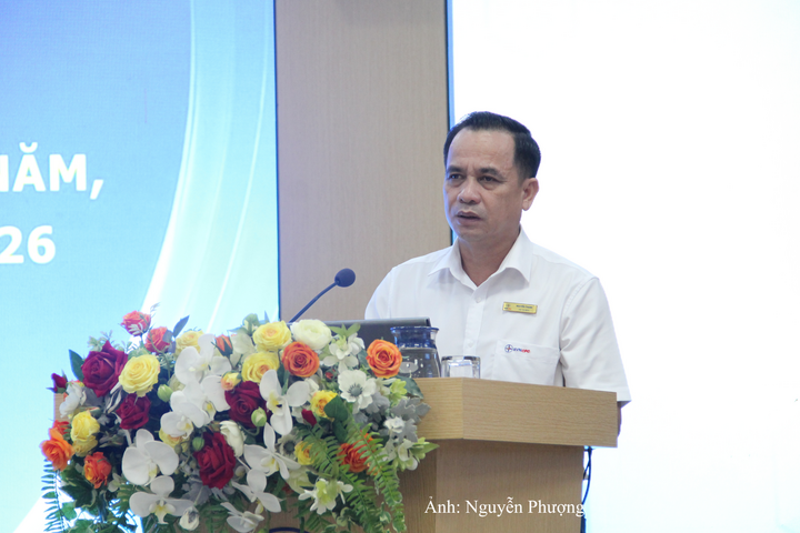 Ông Nguyễn Thanh, Bí thư Đảng ủy, Chủ tịch HĐTV EVNCPC phát biểu chỉ đạo tại Hội nghị.