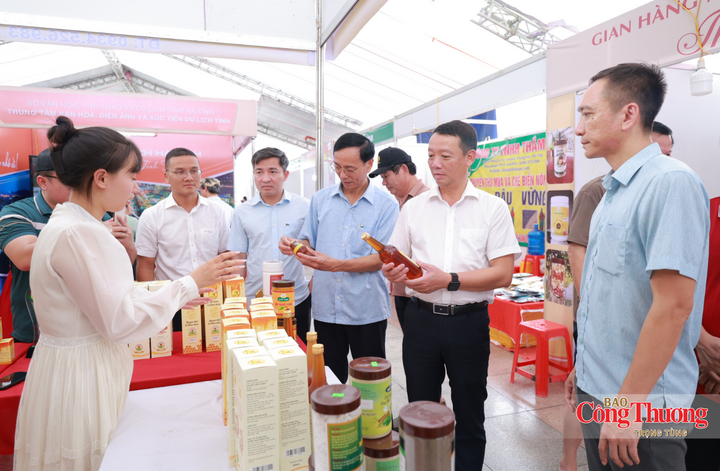 Chủ tịch Hà Tĩnh tham quan Hội chợ sản phẩm công nghiệp nông thôn tiêu biểu - 2