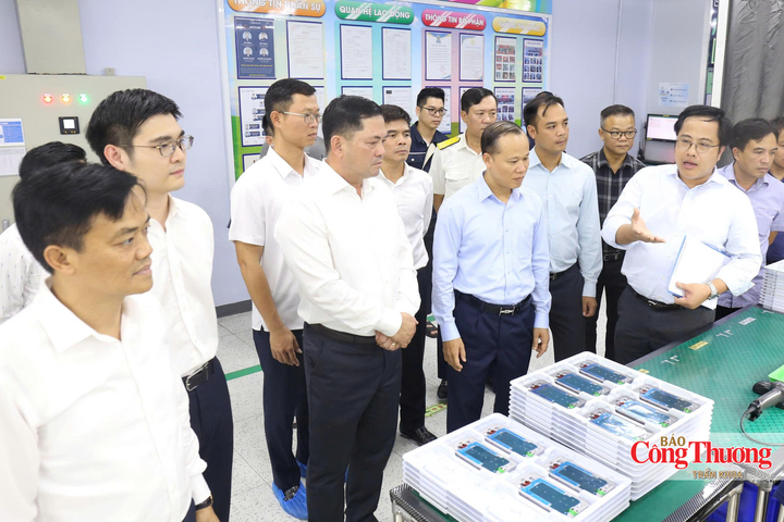 Lãnh đạo tỉnh Bắc Ninh thăm và nắm bắt hoạt động sản xuất nhằm tháo gỡ khó khăn cho doanh nghiệp.