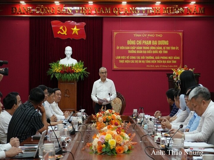 Ông Phạm Đại Dương -  Bí thư Tỉnh ủy  kết luận buổi làm việc