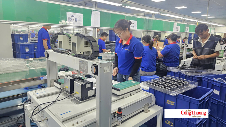 Sản xuất tại các khu công nghiệp của tỉnh Bắc Ninh.