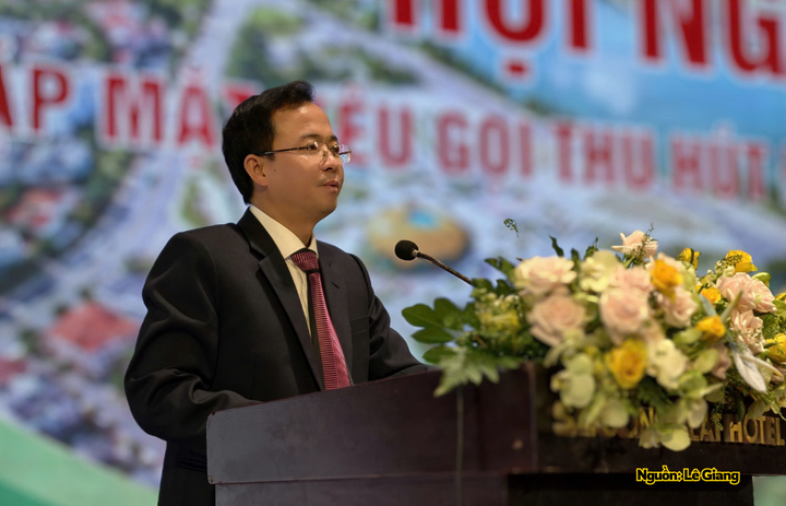 Ông Nguyễn Văn Lộc, Bí thư Đảng ủy phường Xuân Hương - Đà Lạt phát biểu khai mạc.