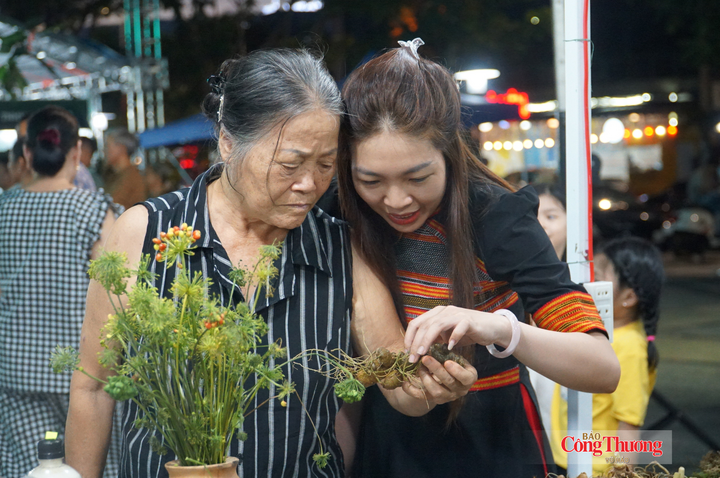 Xã Trà Linh quảng bá sâm Ngọc Linh đến người dân, du khách.