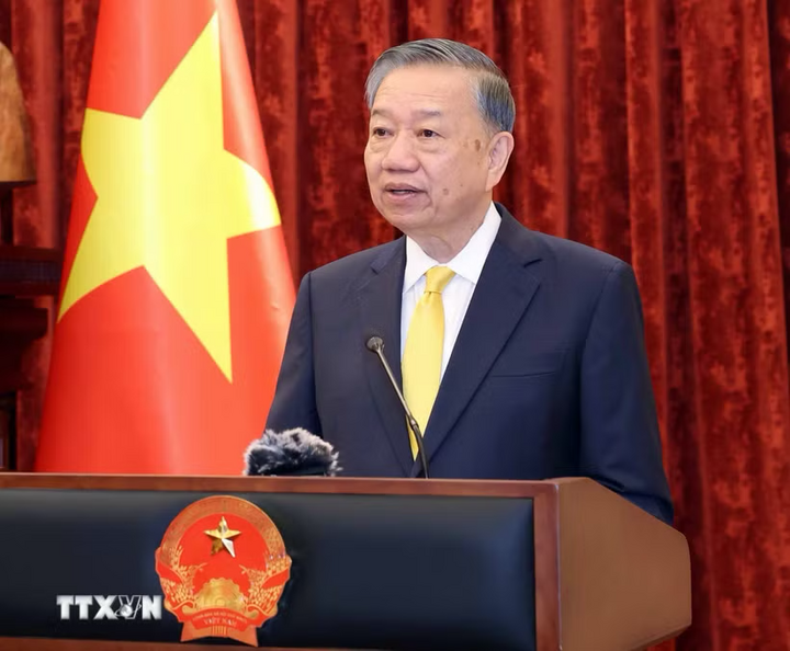 Tổng Bí thư, Chủ tịch nước Tô Lâm phát biểu giao nhiệm vụ. Ảnh: Thống Nhất/TTXVN