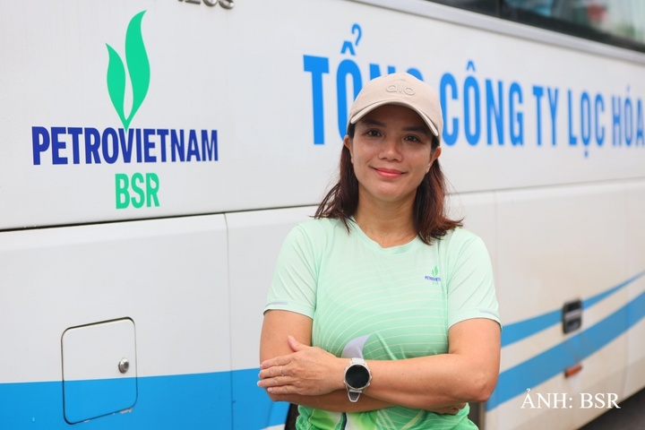 Chị Nguyễn Thị Thúy Mai, Đội trưởng Đội bơi BSR. Ảnh: BSR