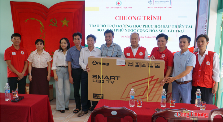 Các trang thiết bị được hỗ trợ bởi dự án "Hỗ trợ phục hồi tái thiết trong trường học bị ảnh hưởng bởi mưa lũ năm 2025 tại TP. Huế và TP. Đà Nẵng" do Chính phủ nước Cộng hòa Séc tài trợ