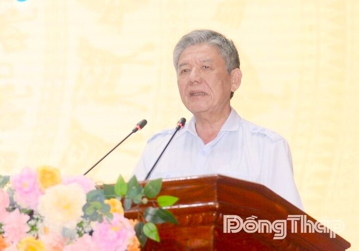 Bí thư Tỉnh ủy Ngô Chí Cường phát biểu chỉ đạo, yêu cầu công tác thống kê phải bảo đảm số liệu đúng, đủ, kịp thời, chính xác.