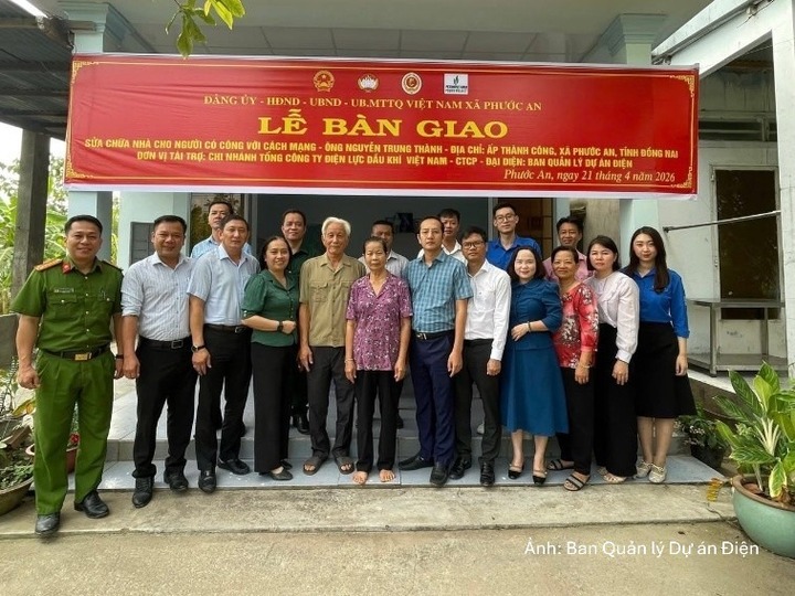 Bàn giao nhà cho hộ ông Nguyễn Trung Thành, xã Phước An, Đồng Nai