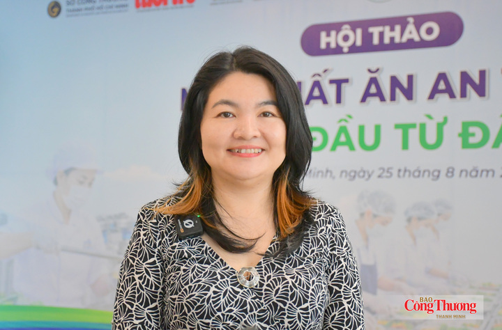 Bà Nguyễn Hương Giang, Trưởng phòng Kiểm soát chất lượng hệ thống siêu thị MM Mega Market Việt Nam.