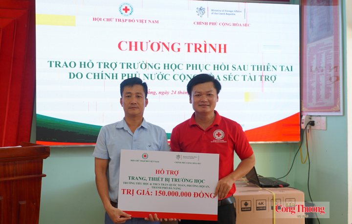 12 trường học tại phường Hội An, phường Hội An Đông (TP. Đà Nẵng) được hỗ trợ nâng cao sức chống chịu, ứng phó với thiên tai bão lũ.