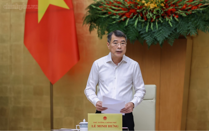 Thủ tướng Lê Minh Hưng phát biểu khai mạc phiên họp - Ảnh: chinhphu.vn/Nhật Bắc