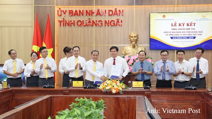 UBND tỉnh Quảng Ngãi và Tổng công ty Bưu điện Việt Nam (Vietnam Post) ký Thỏa thuận hợp tác