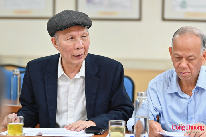 PGS.TS. Đinh Trọng Thịnh - Chuyên gia kinh tế, giảng viên cao cấp tại Học viện Tài chính phát biểu tại cuộc họp.
